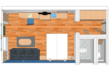 Skizze Doppelzimmer